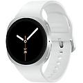 galaxy watch 8 bluetooth nfc gps 40mm amoled argento correa bianca m 5atm ip68