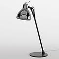 luxy t0 glam lampada da tavolo nero/fumè