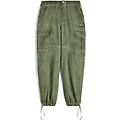 pantaloni cargo in canvas tinto capo cold dyed
