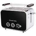 tostapane 2 fette acciaio inox nero scomparti per toast extra larghi 6 livelli di doratura funzione