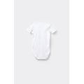 body beb&egrave; mezza manica in 100% cotone tinta unita bianco tama&ntilde;o 12-18