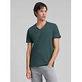 t-shirt in cotone con scollo a v