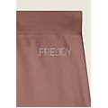 pantaloni 7/8 con risvolto e strass light mahogany donna xx large