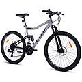 bicicletta mtb. rock 26 fs. shimano 24v. freni a disco. doppie sospensioni