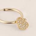orecchini a cerchio toujours oro giallo cubic zirconia collezione toujours oro giallo