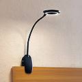 lampada con morsetto harumi nero batteria ricaricabile usb 51 cm
