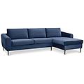 Milani Home Divano 3 Posti Con Penisola Di Design Moderno Cm 180x97x85h