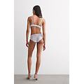slip in seta e pizzo silky flowers donna azzurro taglia 2