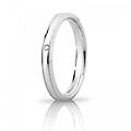 fede nuziale orion slim con diamante oro bianco brillanti promesse