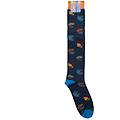 calzino lungo blu