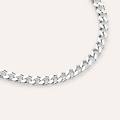 bracciale catena gentleman argento rodiato collezione gentleman bianco