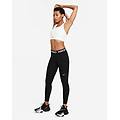 Nike Leggings A Vita Media Con Inserti In Mesh Pro Donna Nero