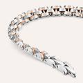 bracciale catena man code acciaio bicolore collezione man code bicolore