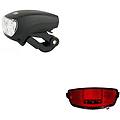 kit fanalino anteriore+ posteriore luce led-bici olanda- city bike