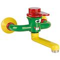 miscelatore lavabo a parete serie kids con cartuccia miscelatrice monocomando a dischi ceramici