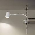 lampada con morsetto office line desk trapezium clip bianca gu10