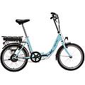 bicicletta elettrica pieghevole e-1000 da 20 blu