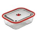 contenitori sottovuoto aco1138 inox e rosso