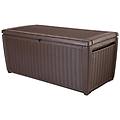 - sumatra deck box armadietto portaoggetti rettangolare resina marrone