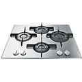 ariston ftghl 641 d-ix-ha piano cottura a gas 4 zone griglie in ghisa 60 cm acciaio inox