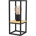 Eglo Lampada Da Tavolo Libertad Altezza 35 Cm Nero Legno Acciaio