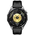 watch gt6 cassa 46mm in acciaio inossidabile e cinturino nero. compatibile con ios e android. fino a