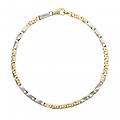 bracciale uomo oro giallo bianco gl101512