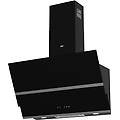 estiane cappa cucina aspirante/filtrante a parete larghezza 90 cm colore nero opaco estia90ne