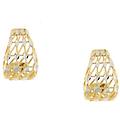 orecchini donna oro giallo bianco gl100639