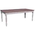 tavolo da pranzo fisso cm 200 l x 100 p x 77 hdi coloremarrone marrone 200 x 77 x 100 cm