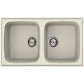 - lavello da incasso lgm45062 2 vasche 86 x 50 colore bianco antico