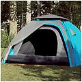 - tenda a cupola da campeggio 4 persone blu a rilascio rapido