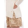 felpa collo alto e zip in jersey con dettagli tropical white-b&w allover flower donna extra
