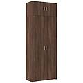 - armadietto rovere marrone 80x42 5x225 cm in truciolato