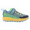 sneakers gore-tex da bambino turchese e verde con strap taglia 24