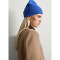 - berretto blu in pura lana donna blu royal taglia one size