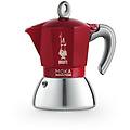 moka induction 4 tazze 0006944/np rosso/silver