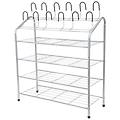 scarpiera harry l 69. 5 x h 88 x p 27. 5 cm 18 paia grigio