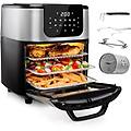 friggitrice ad aria forno deluxe 11 l 1800 w schermo tattile digitale 10 programmi preimpostati