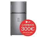 frigorifero 2 porte gtf916pzped classe e 592l-platino
