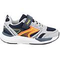 sneakers da bambino grigio e blu con strap taglia 32