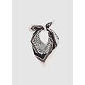 - foulard in pura seta multicolor donna nero/bianco taglia one size