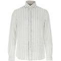 camicia lino righe