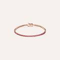 bracciale silver rainbow argento rosato cubic zirconia collezione silver rainbow rosa