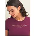 t-shirt da donna con strass e banda logata sulle spalle fig donna xx large