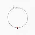 gioielli bracciale in argento con catena e coccinella coccinelle