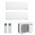plus condizionatore dualsplit 9000+9000 btu wi-fi 2 5 kw codice prod msz-ay25vgkp(2) mxz-2f42vf4