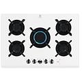 piano cottura gas 5 zone serie 800 kgg753753w flamelight white (75cm) 949 630 963