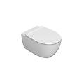 vaso sospeso senza brida in ceramica 54x36 cm globo 4all mds03bi bianco ceramica standard