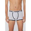 boxer in cotone organico con bordi a contrasto e logo uomo blu tama&ntilde;o xxl